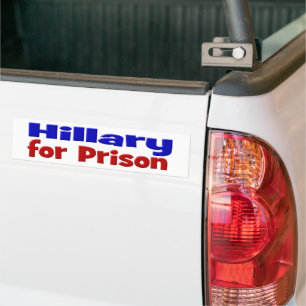 Hillary for Prison red & blue Bumper Sticker