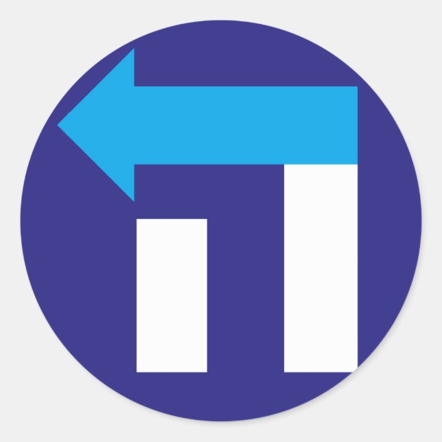 Hillary Hey Hillary Hébreu Bleu/Blanc autocollant (Devant)