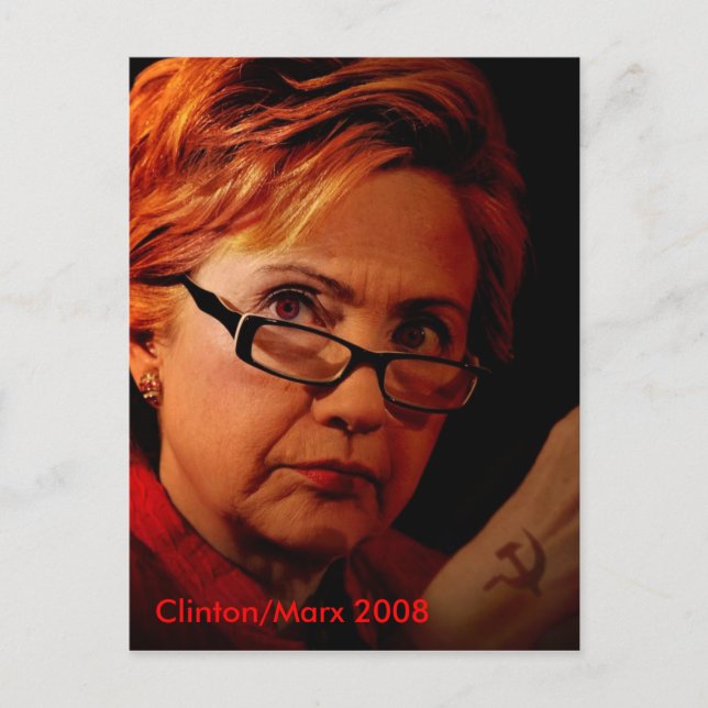 Hillary Marx Clinton Postcard (Front)