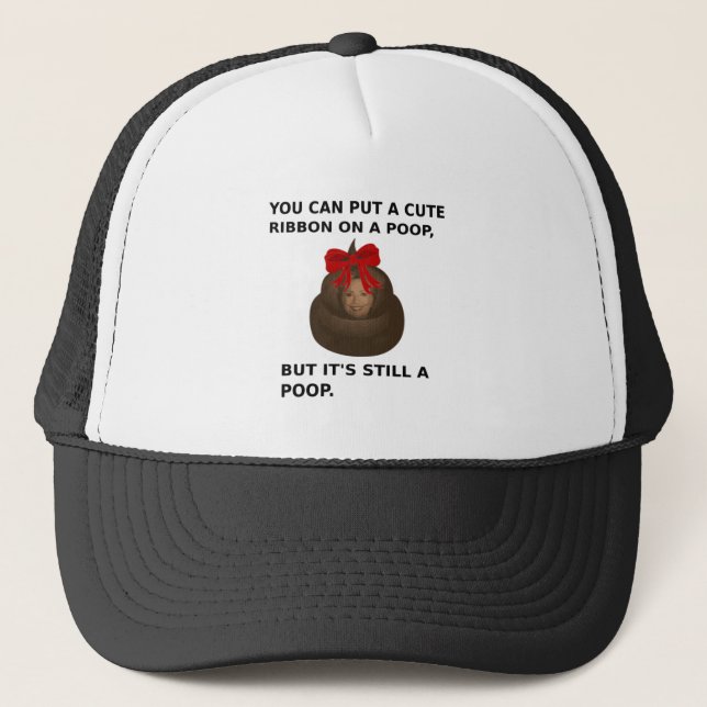 Hillary Poop Trucker Hat (Front)