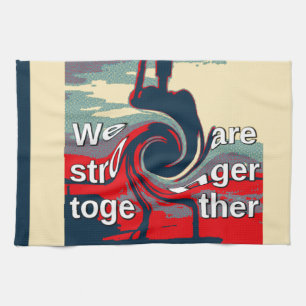 Hillary USA we are stronger together Kitchen Towel