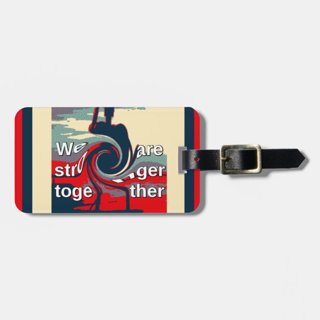 Hillary USA we are stronger together Luggage Tag (Front Horizontal)