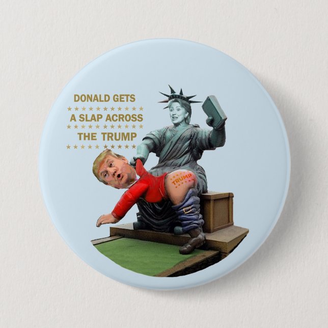 Hillary vs. Trump 3 Inch Round Button (Front)