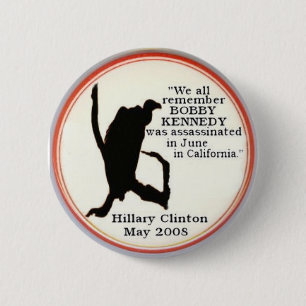 Hillary Vulture sillhouette Button