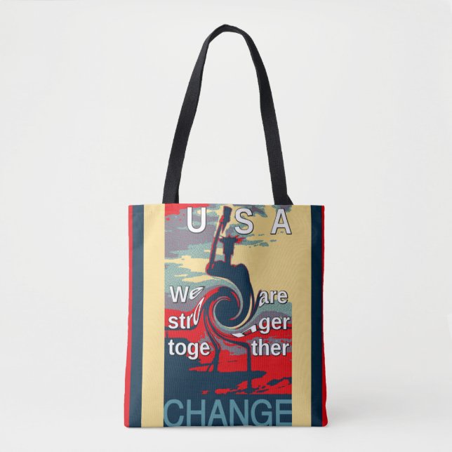 Hillary we are stronger together tote bag (Front)