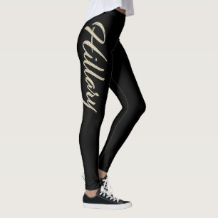 Hillary white Handwriting Hose Leggings