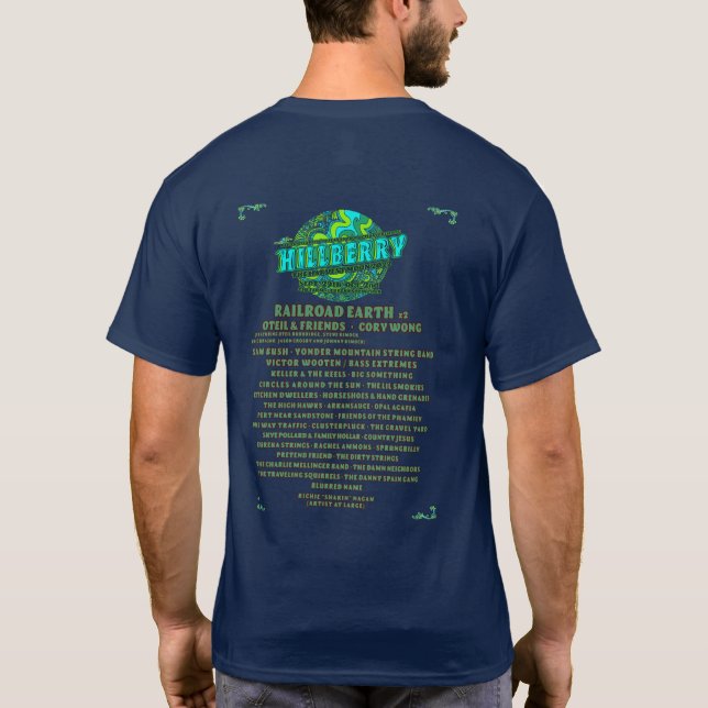 Hillberry Music Festival 2022 Line-Up T-Shirt (Back)