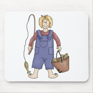 hillbilly fishing mouse pad