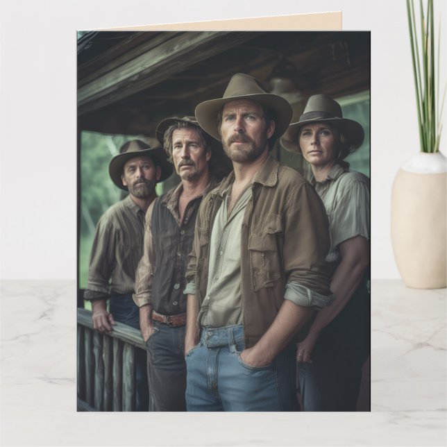 HILLBILLY HILLBILLIES FUNNY BIRTHDAY GREETING CARD (Front)