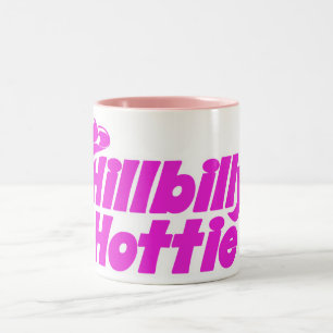 Hillbilly Hottie Pink Two-Tone Coffee Mug