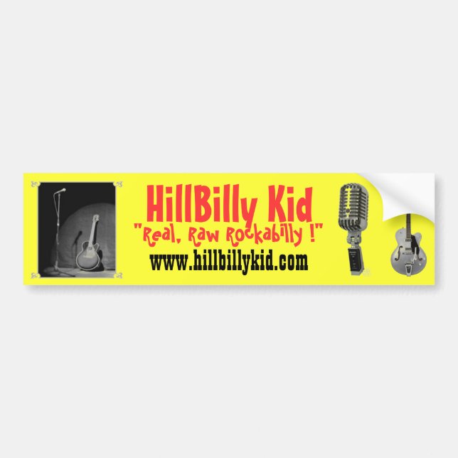 HillBilly Kid Bumper Sticker (Front)