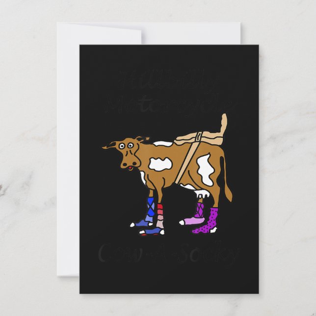 Hillbilly Motorcycle Funny Cow Gift For Bikers (Front)