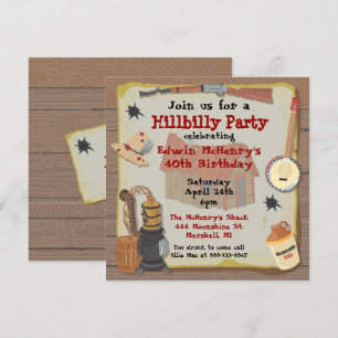 Hillbilly Party Invitation