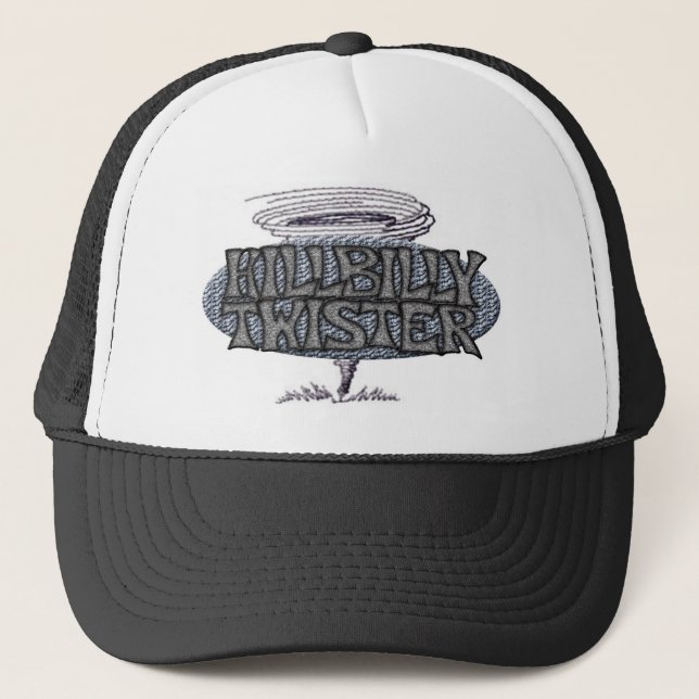 Hillbilly Twister Tornado Trucker Hat (Front)