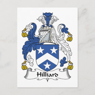 Hilliard Family Crest Postcard
