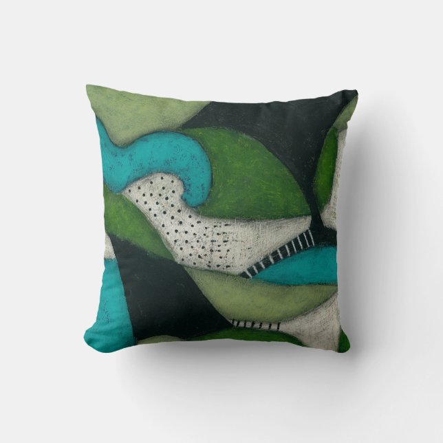Hills And Dales Throw Pillow (Front)
