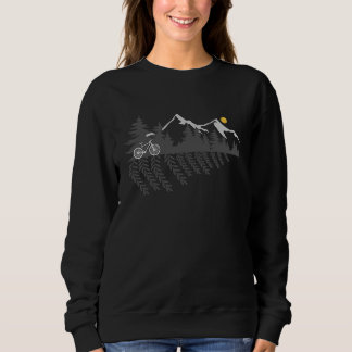 Hills Forest Biking Bicycle Gravel Bike Sweatshirt
