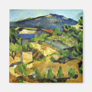 Hills in the French Provence - Paul Cezanne - c187 Magnet
