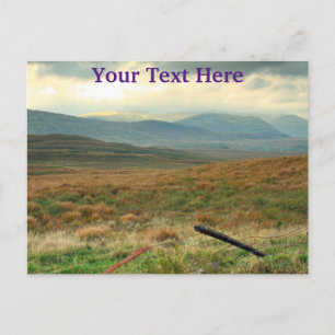 Hills of Perthshire Scotland customizable Postcard