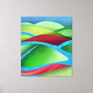 Hills On Ice Canvas Print