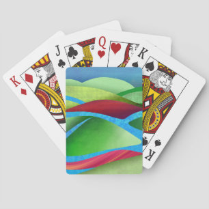 Hills On Ice Playing Cards