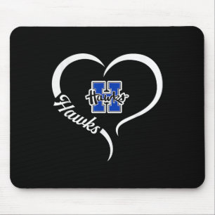 Hillsboro Hawks Logo Half Heart Slogan Hs Mouse Pad