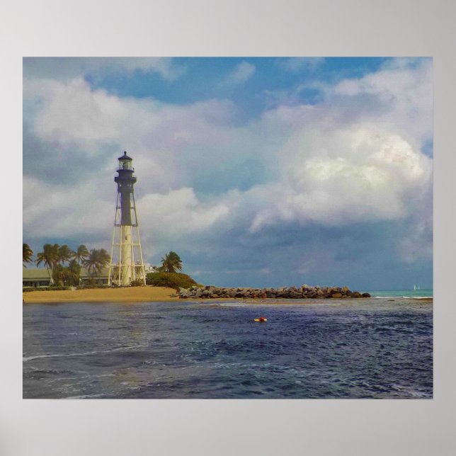 Hillsboro Inlet Light Scenic Poster (Front)