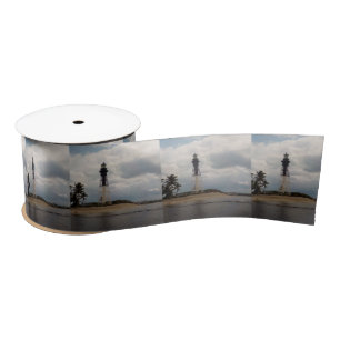 Hillsboro Inlet Light Tower Wide Satin Ribbon