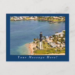 Hillsboro Lighthouse Aerial Postcard