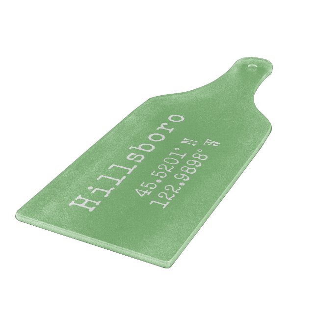 Hillsboro Oregon Latitude Longitude  Cutting Board (Corner)