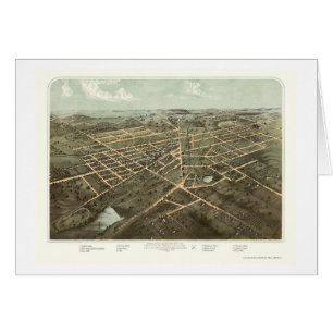 Hillsdale, carte panoramique de MI - 1866