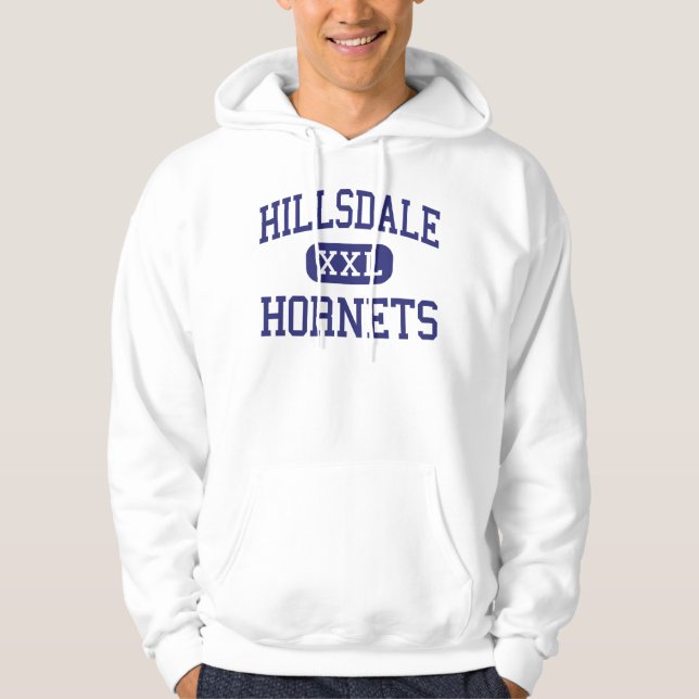Hillsdale - Hornets - High - Hillsdale Michigan Hoodie (Front)