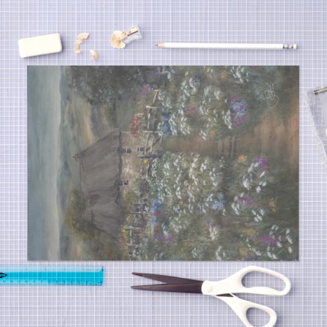 Hillside - An English Cottage Tissue Paper (Craft)