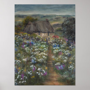 Hillside Cottage Poster