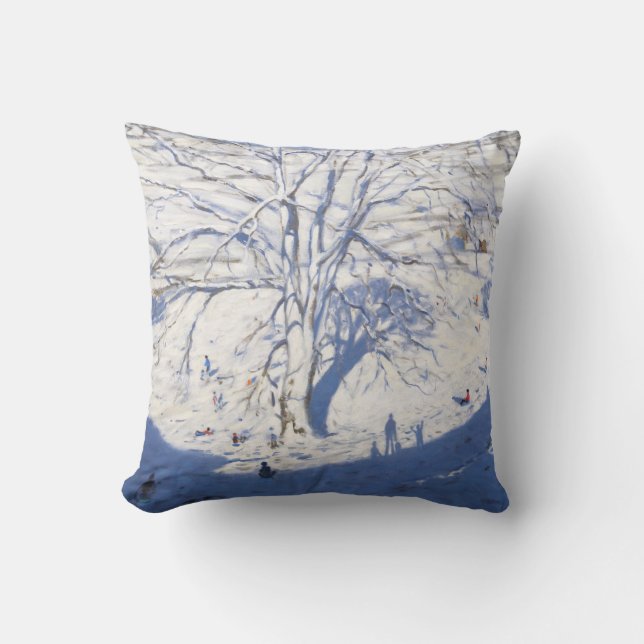 Hillside Elton near Rowsley 2008 Throw Pillow (Front)