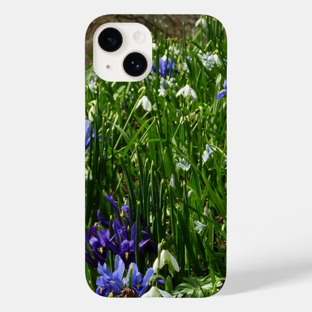 Hillside of Early Spring Flowers Landscape Case-Mate iPhone Case (Back)