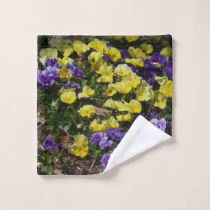 Hillside of Pansies Wash Cloth