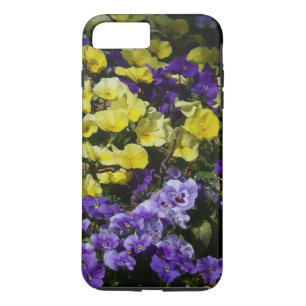 Hillside of Purple and Yellow Pansies Case-Mate iPhone Case