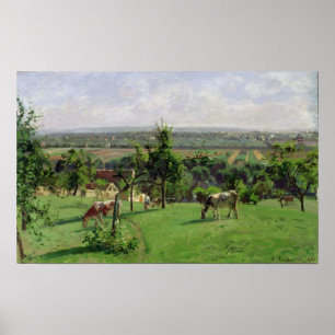 Hillside of Vesinet, Yvelines, 1871 Poster