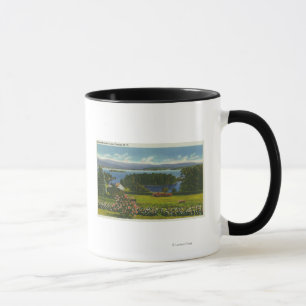 Hillside View of Diamond Island and Lake Mug