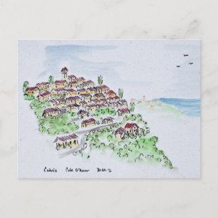 Hilltop village of Cabris Provence, France Postcard