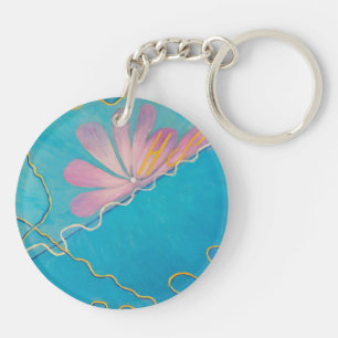 Hilma af Klint Abstract Vintage Love - Eros I Keychain
