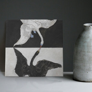 Hilma Af Klint Art Deco Swan Wall Decor Backsplash Tile