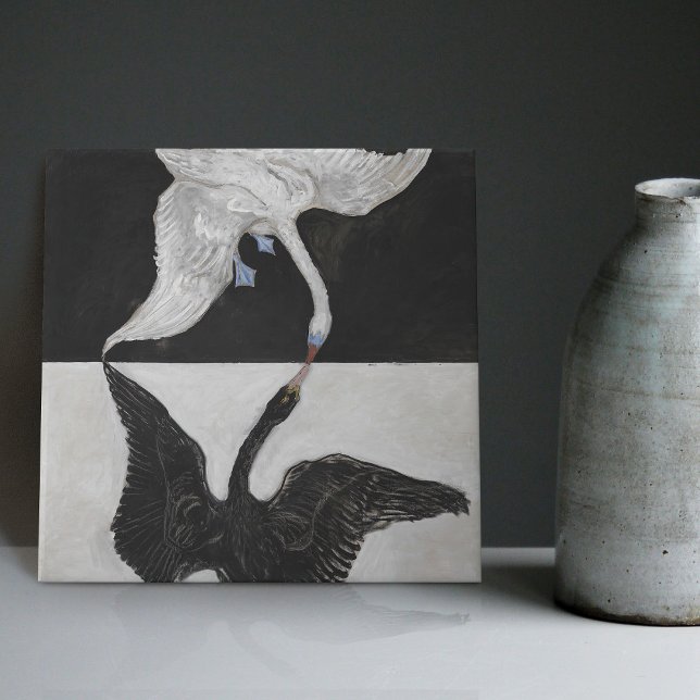 Hilma Af Klint Art Deco Swan Wall Decor Backsplash Tile (Creator Uploaded)