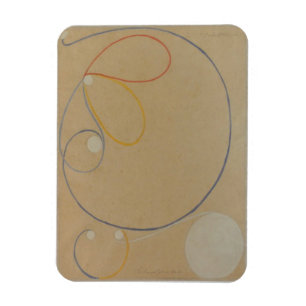 Hilma Af Klint, Seven Point Star No7, Abstract Art Magnet