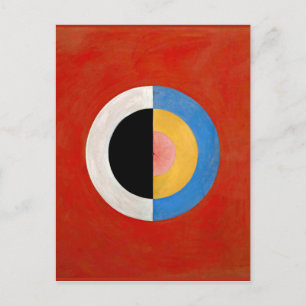 Hilma af Klint, Svanen, nr 17, colourful artwork Postcard