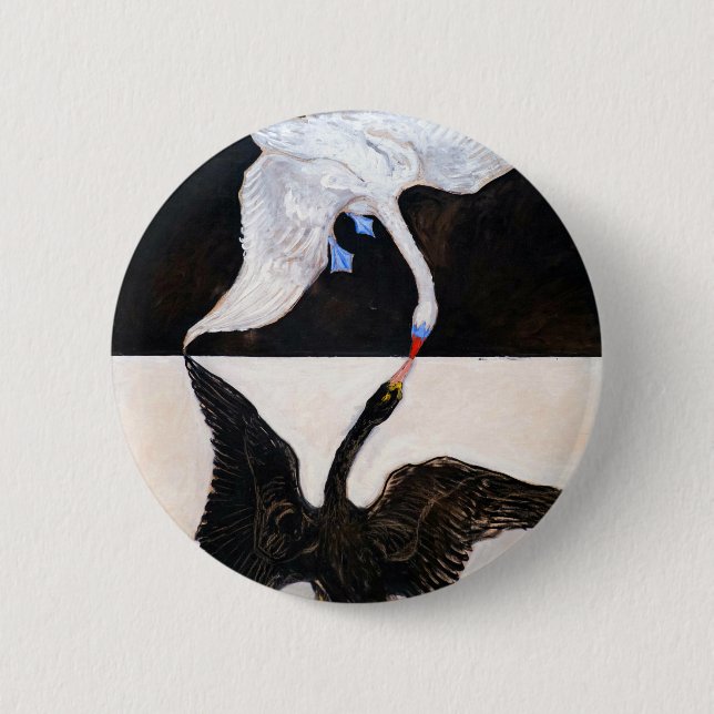 Hilma af Klint The Swan 2 Inch Round Button (Front)