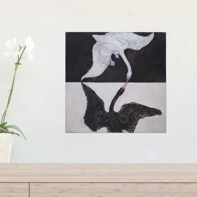 Hilma Af Klint, The Swan No.1, Abstract Art Foil Prints (In Situ (Entry Table))