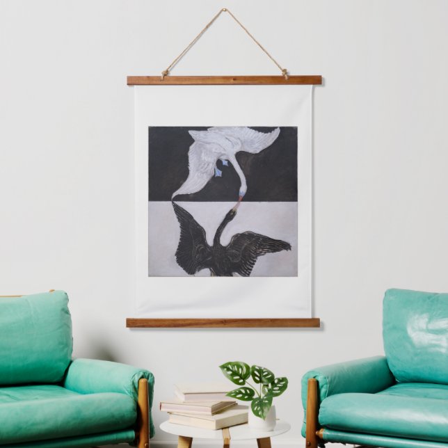 Hilma Af Klint, The Swan No.1, Abstract Art Hanging Tapestry (Living Room)