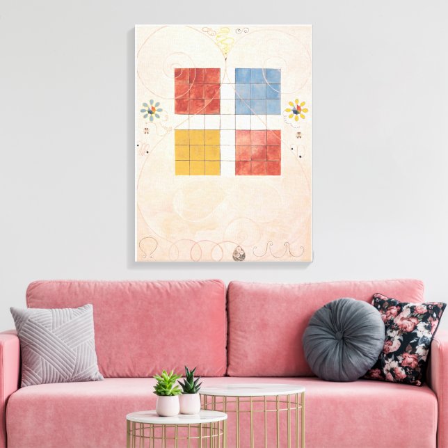 Hilma Af Klint, The Ten Largest No10, Abstract Art Canvas Print (Insitu(LivingRoom))